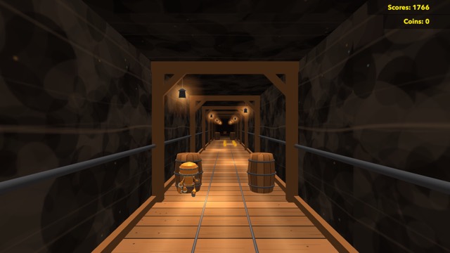 A real frame of Cave Runner