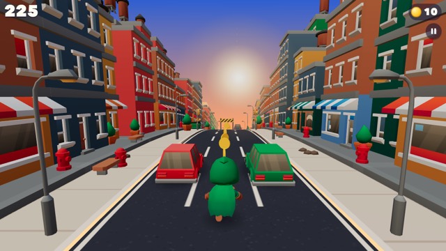 A real frame of Downtown Dash