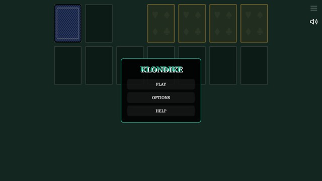 A real frame of Klondike Solitaire