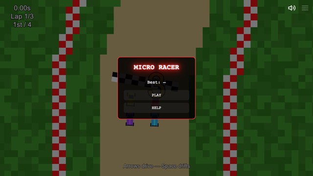 A real frame of Micro Racer