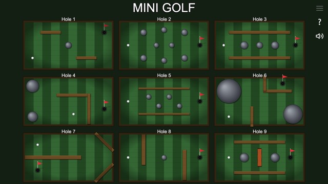A real frame of Mini Golf