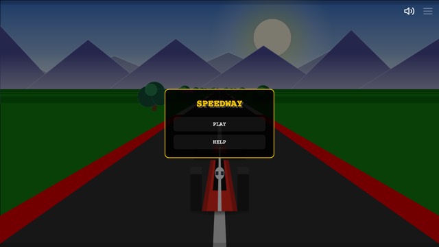 A real frame of Speedway